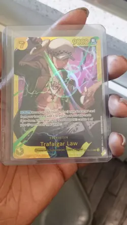 Bandai Trafalgar Law OP10-119 Royal Blood Secret Rare Full Art Foil 9000 Power - Image 1
