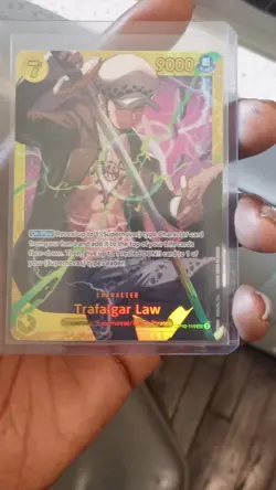 Bandai Trafalgar Law OP10-119 Royal Blood Secret Rare Full Art Foil 9000 Power - Image 2