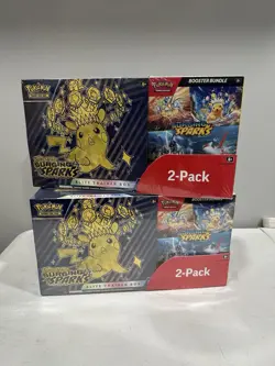 Scarlet & Violet Surging Sparks Pokemon Trading Card Game Elite Trainer Lot Of 2 - Image 1