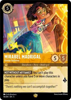 Mirabel Madrigal 14/204/EN-5/Shimmering Skies/Disney Lorcana/TCG/Legendary - Image 1