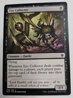 MTG Magic The Gathering Card Eye Collector Creature Faerie Green ELD 2019 - Image 1
