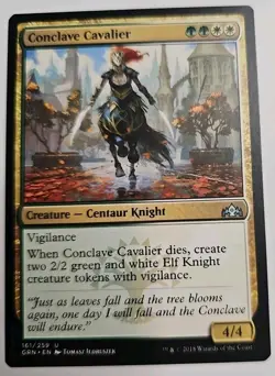 MTG Magic The Gathering Card Conclave Cavalier Creature Centaur Knight GRN 2018 - Image 1