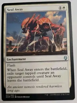 MTG Magic The Gathering Card Seal Away Enchantment White Dominaria 2018 - Image 1