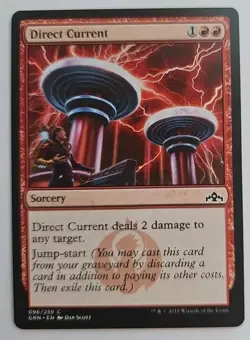 MTG Magic The Gathering Card Direct Current Sorcery Red Guilds Of Ravnica 2018 - Image 1