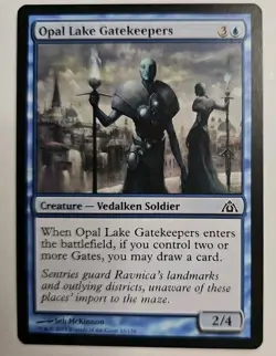 MTG Magic The Gathering Card Opal Lake GatekeepersCreature Vedalken Soldier - Image 1