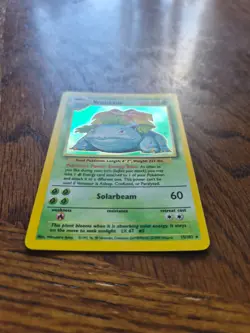 pokemon venusaur 15/102 base set unlimited holo - Image 2