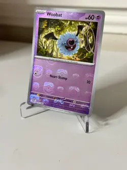 Pokemon Woobat 036/086 Sv: White Flare Master Ball Reverse Holo NM - Image 1