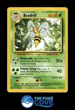 Beedrill 17/102 | Base Set Unlimited | Pokemon Rare | MP - Image 1