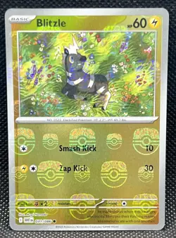Pokemon TCG Blitzle 31/86 Master Ball Reverse Holo White Flare - Image 1