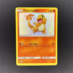 Pokemon TCG Charmander SV6/SV94 Hidden Fates Shiny Holo Rare 70 HP - Image 1