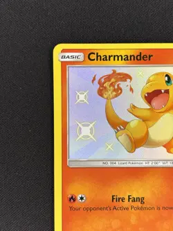 Pokemon TCG Charmander SV6/SV94 Hidden Fates Shiny Holo Rare 70 HP - Image 2