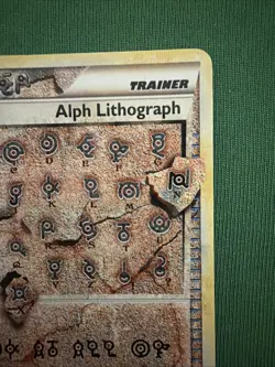 2010 Pokemon Triumphant Alph Lithograph FOUR NM - Image 3