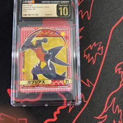 CGC 10 Pristine Marumiya Garchomp #21 Holo Sticker - Pokemon - SHIPS FAST - Image 3