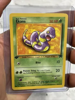 Pokemon Ekans 56/82 Team Rocket 1st Edition Vintage Vtg Pokemon Card NM NRMT - Image 2