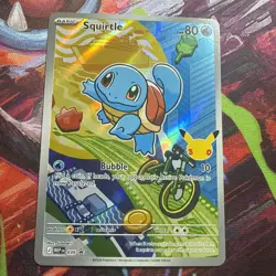 Pokemon Squirtle 039 First Partner Illustration Full Art Holo Promo - Image 2