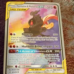 Pokemon Marshadow & Machamp GX Full Art Ultra Rare Holo Sm-Unbroken Bonds 199/2… - Image 1