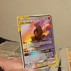 Pokemon Marshadow & Machamp GX Full Art Ultra Rare Holo Sm-Unbroken Bonds 199/2… - Image 3