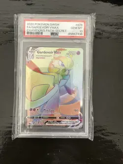 PSA 10 Gardevoir VMAX 076/073 Rainbow Secret Rare 2020 Pokemon Champion's Path - Image 1