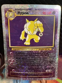 Pokemon Hypno Legendary Collection Reverse Holo 25/110 WOTC DMG Creased - Image 1