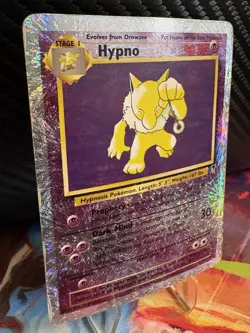 Pokemon Hypno Legendary Collection Reverse Holo 25/110 WOTC DMG Creased - Image 3