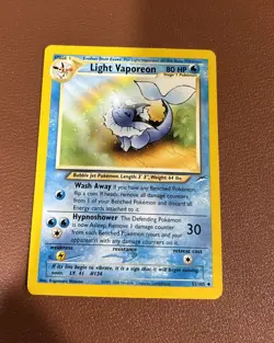 Pokemon WOTC Eeveeloution Neo Destiny Light Jolteon Vaporeon Flareon LP/NM - Image 4