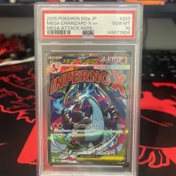 2025 POKEMON JAPANESE M2A-MEGA DREAM EX #223 MEGA CHARIZARD X EX PSA 10 - Image 1