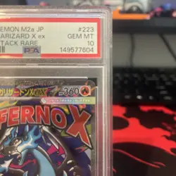 2025 POKEMON JAPANESE M2A-MEGA DREAM EX #223 MEGA CHARIZARD X EX PSA 10 - Image 2
