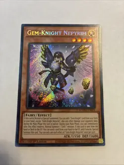 Yu-Gi-Oh! Gem-Knight Nepyrim #BLMM-EN021 1st Edition Secret Rare (NM) - Image 1