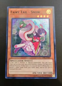 Fairy Tail - Snow Super Rare Unlim Edition OP05-EN005 LP Yugioh - Image 1