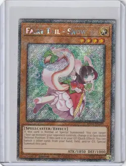 Yugioh RA04-EN269 Fairy Tail – Snow – Platinum Secret Rare 1st Edition - Image 1