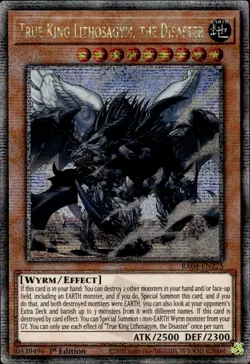 True King Lithosagym, The Disaster - Quarter Century Secret RA04-EN275 - YuGiOh - Image 1