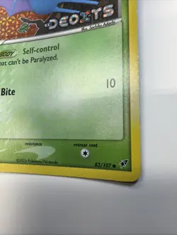 LP Zubat 83/107 EX Deoxys Stamped Reverse Holo Common Pokemon TCG Card - Image 3