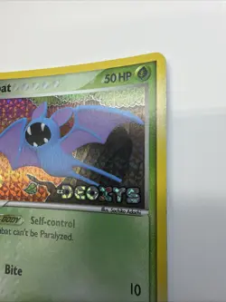 LP Zubat 83/107 EX Deoxys Stamped Reverse Holo Common Pokemon TCG Card - Image 4