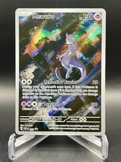 Mewtwo 052 Scarlet & Violet: 151 (UPC) Black Star Promo Holo Pokemon Card LP+/NM - Image 1