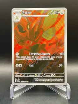 Scizor 205/197 Obsidian Flames Illustration Rare Full Art Holo Pokemon Card NM/M - Image 1