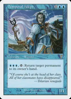 Temporal Adept 7th Edition NM Blue Rare MAGIC THE GATHERING MTG CARD ABUGames - Image 1