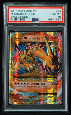 Mega Charizard EX 13/106 PSA 10 Gem Mint Evolutions Pokemon Card - Image 1