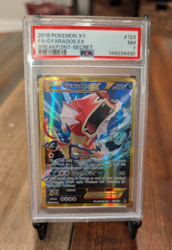 Pokemon Gyarados-EX Holo Card TCG Breakpoint 123/122 Secret PSA 7 - Image 1