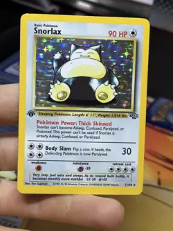 1st Edition Snorlax 11/64 Jungle 1999 Holo Rare WOTC Pokemon Card TCG - Image 3