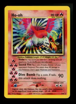 Ho-oh 7/64 Neo Revelation 2000 Holo Rare WOTC Pokemon Card TCG - Image 1