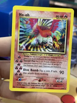 Ho-oh 7/64 Neo Revelation 2000 Holo Rare WOTC Pokemon Card TCG - Image 3