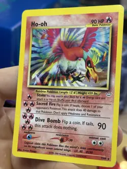 Ho-oh 7/64 Neo Revelation 2000 Holo Rare WOTC Pokemon Card TCG - Image 5