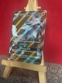 Lycanroc GX 136/147 Sun & moon Burning Shadows Full Art Rare Pokemon Card - MP - Image 4