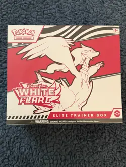 Pokemon Scarlet & Violet White Flare Elite Trainer Box Sealed Promo Card - Image 1
