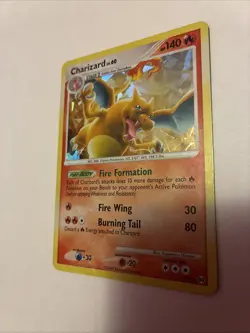 Pokemon TCG Charizard LV.60 Platinum Arceus Holo Rare Card 1/99 - Image 3