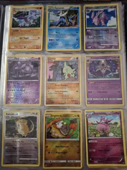 ALBUM RACCOGLITORE POKEMON + 126 CARDS - CARTE HOLO REVERSE COMUNI TRADING - Image 4