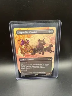 Cryptcaller Chariot BORDERLESS Aetherdrift Magic MTG NM - Image 1