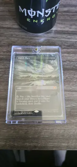 Marsh Flats (Borderless) (Dragonscale Foil) Special Guests Foil - Image 2