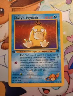 Pokemon TCG Misty's Psyduck Gym Challenge, 1st Edition Common Card 90/132 - Image 1