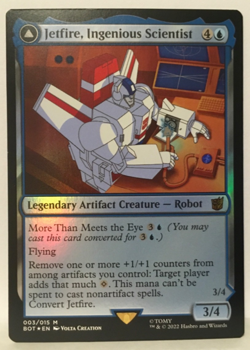 MtG Magic the Gathering Transformers Jetfire, Ingenious Scientist Foil - Image 1